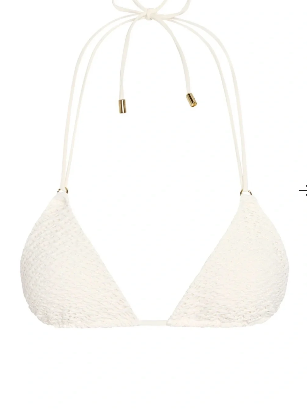 Monday Swimwear Ivory Crocheted Bikini